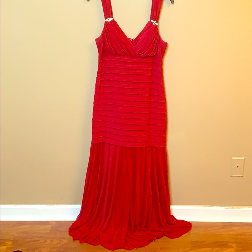 Red formal dress